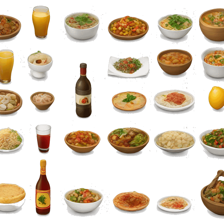 lebanese traditional food and drinks emoji