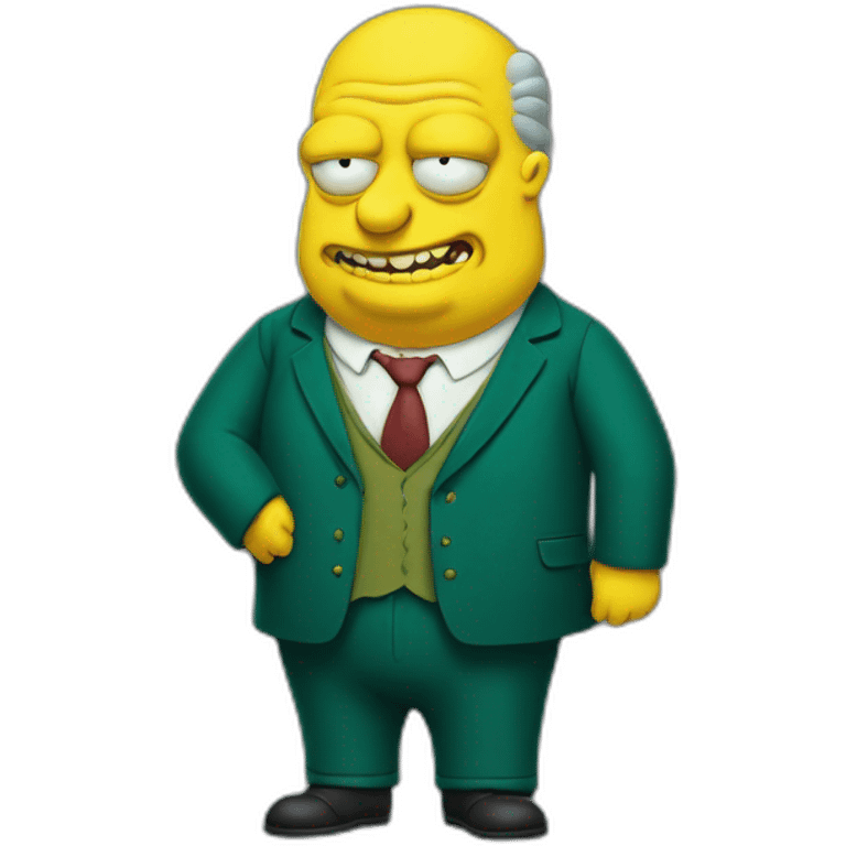 Fat Mr burns emoji