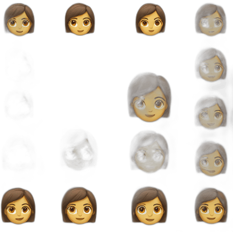 Women with short straight hair emoji