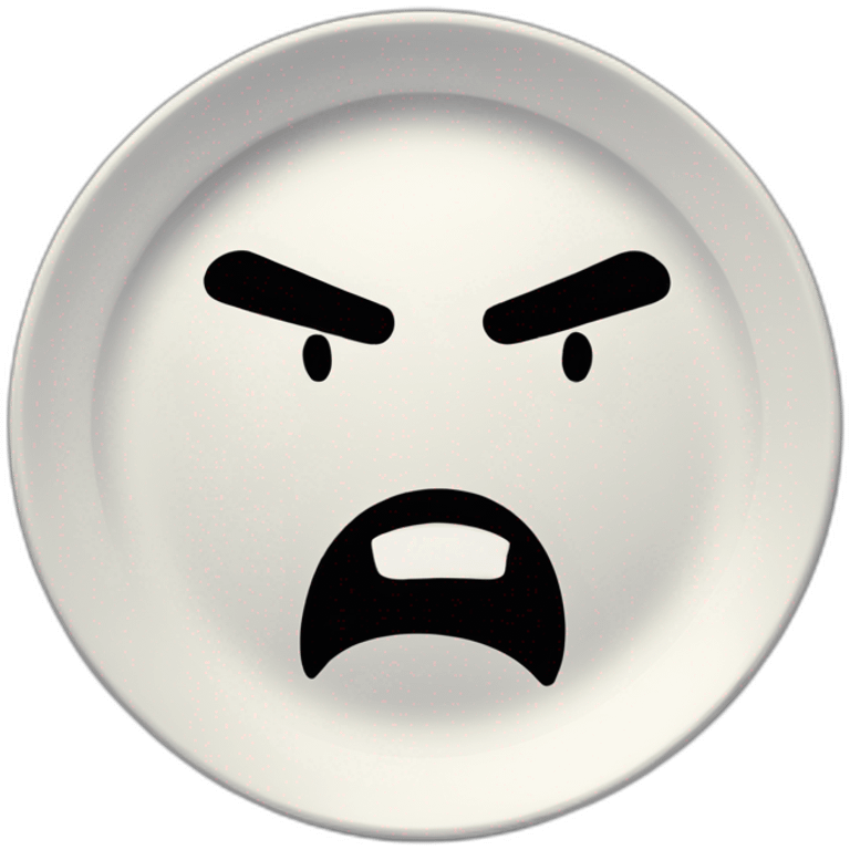 Angry plate emoji