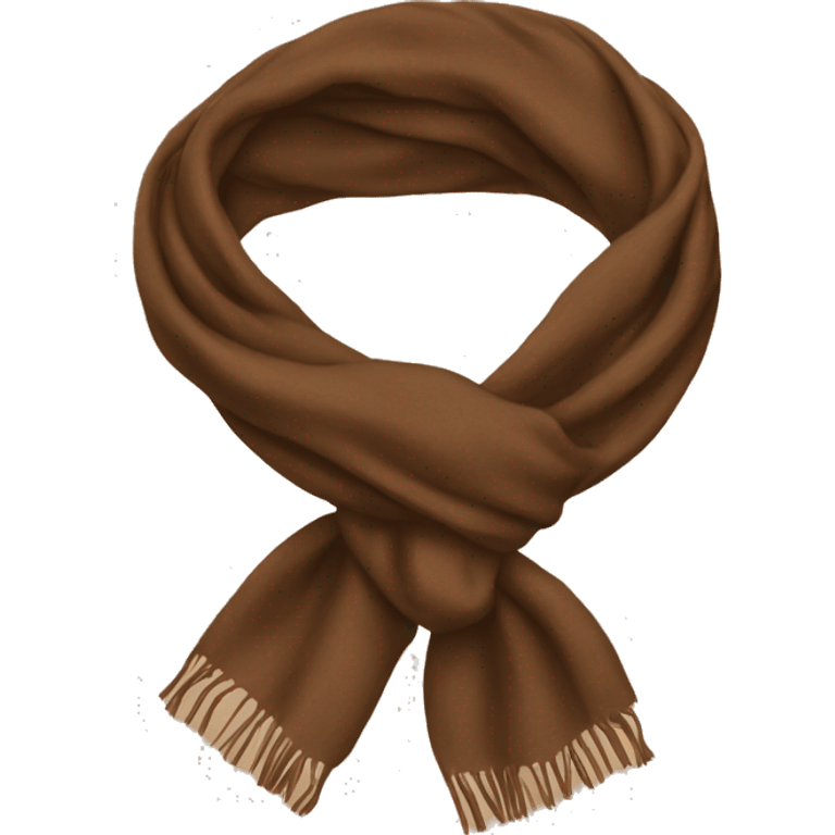 Brown scarf emoji