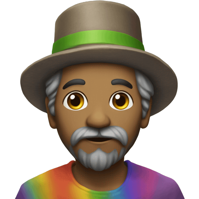 Leperchon on rainbow emoji