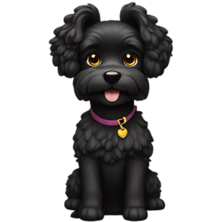 caniche negro emoji