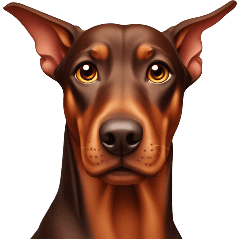 Red Doberman pinscher  emoji