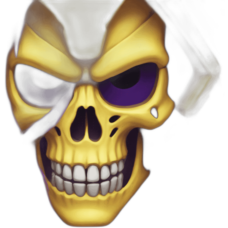 skeletor yellow and purple emoji