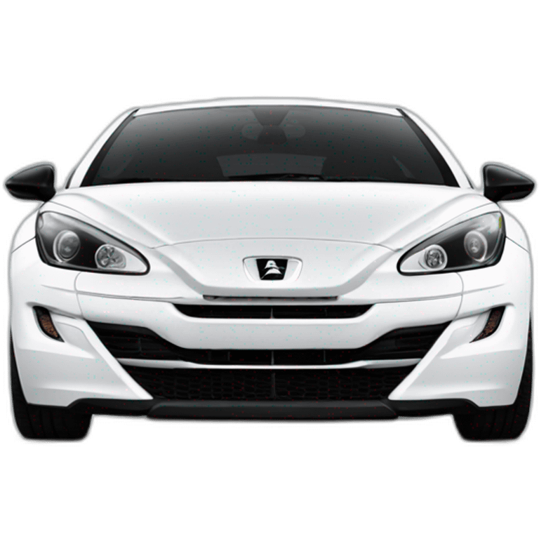 white peugeot rcz front emoji