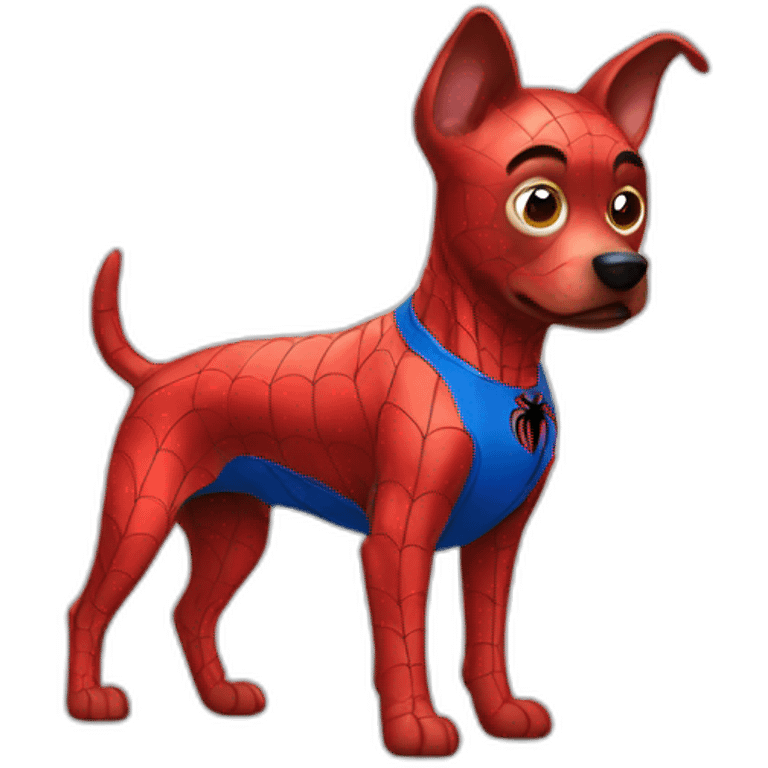 Spiderman dog emoji