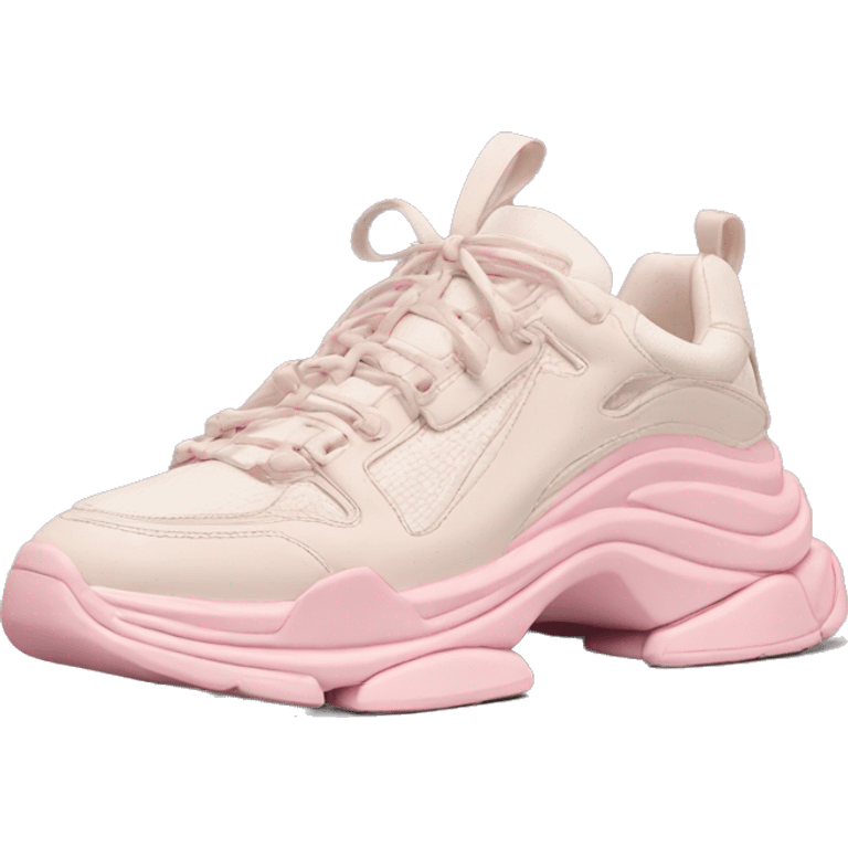 pastel pink belenciaga sneakers emoji