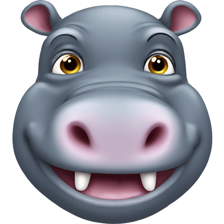 hippo have fun emoji