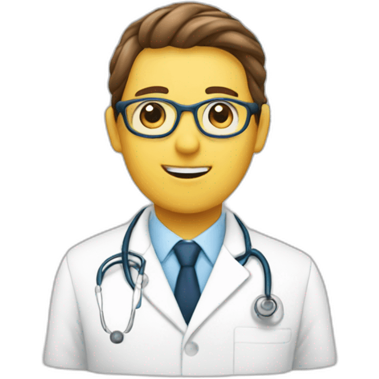 Neurologist and neuron emoji