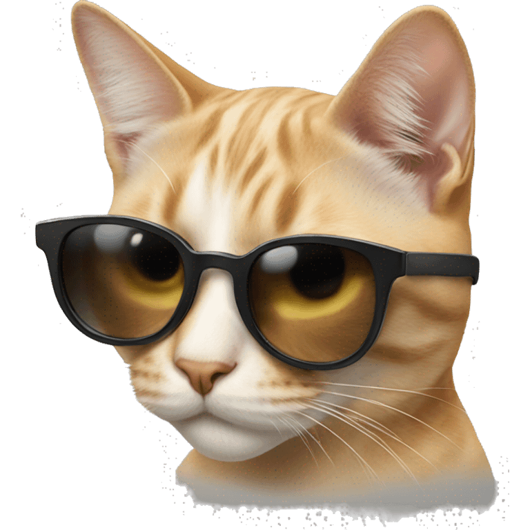 Cat wearing sunglasses  emoji