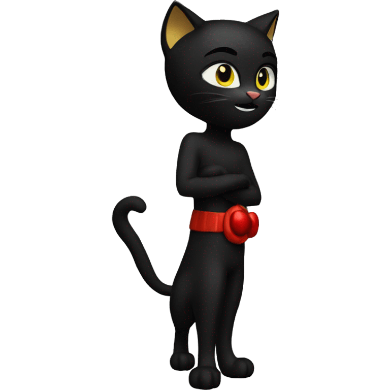 Cat noir Noël emoji