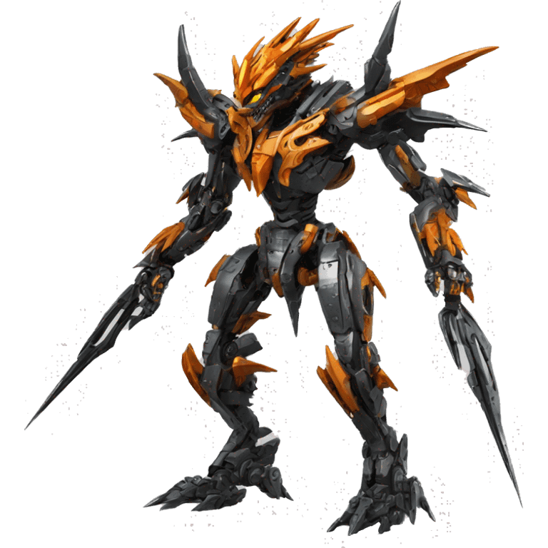 futuristic spiky dragon-Bionicle-mecha full body emoji