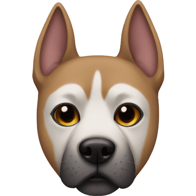 Dog with a cat mask emoji