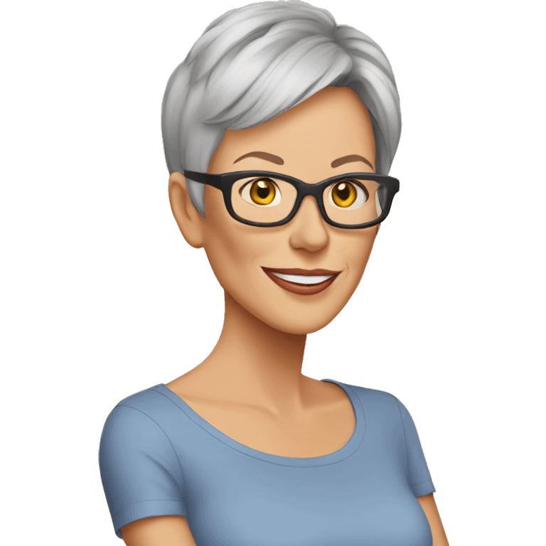 jamie lee curtis cartoon wearing tee emoji