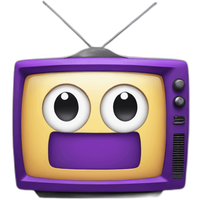 purple tv emoji