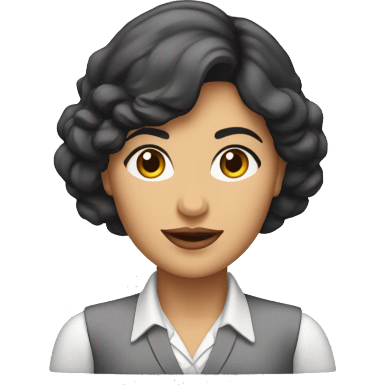 Mujer morena empresaria emoji