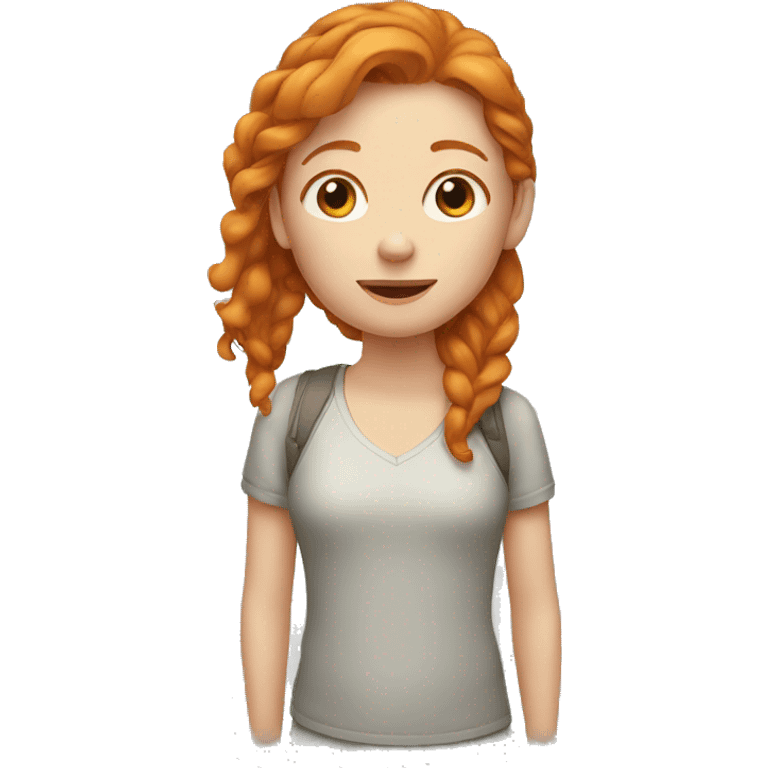 Ginger girl  emoji