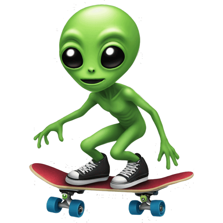 alien on a skate emoji