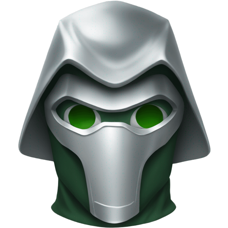 Doctor-doom with silver mask  emoji