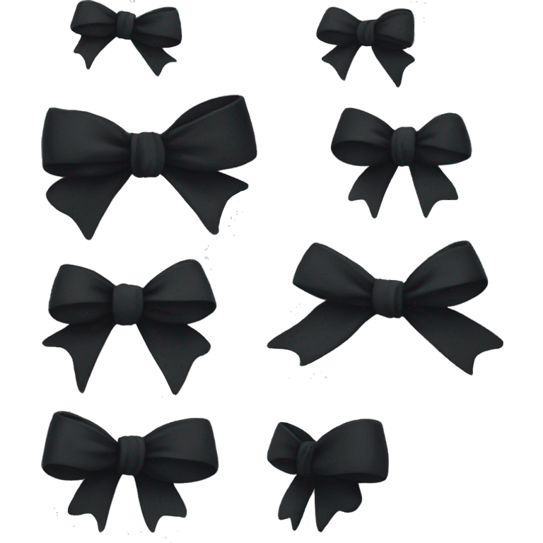 Black bow emoji