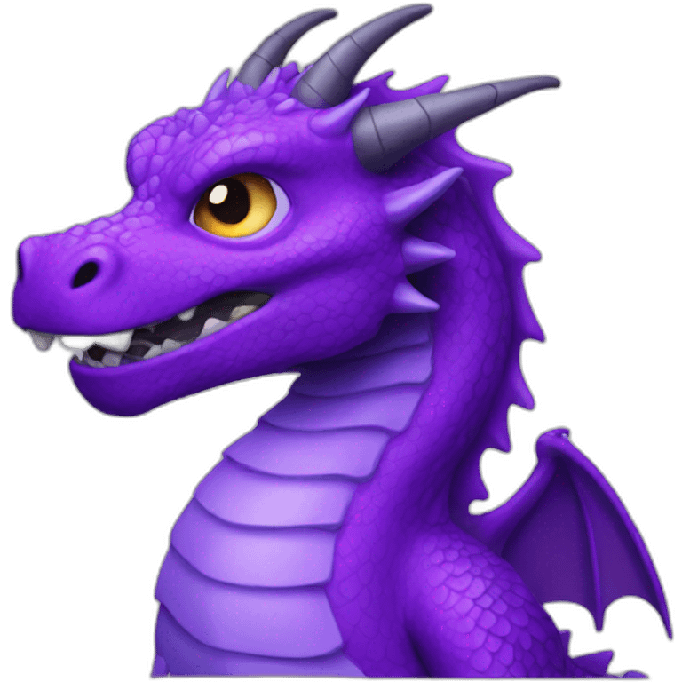 Purple dragon emoji