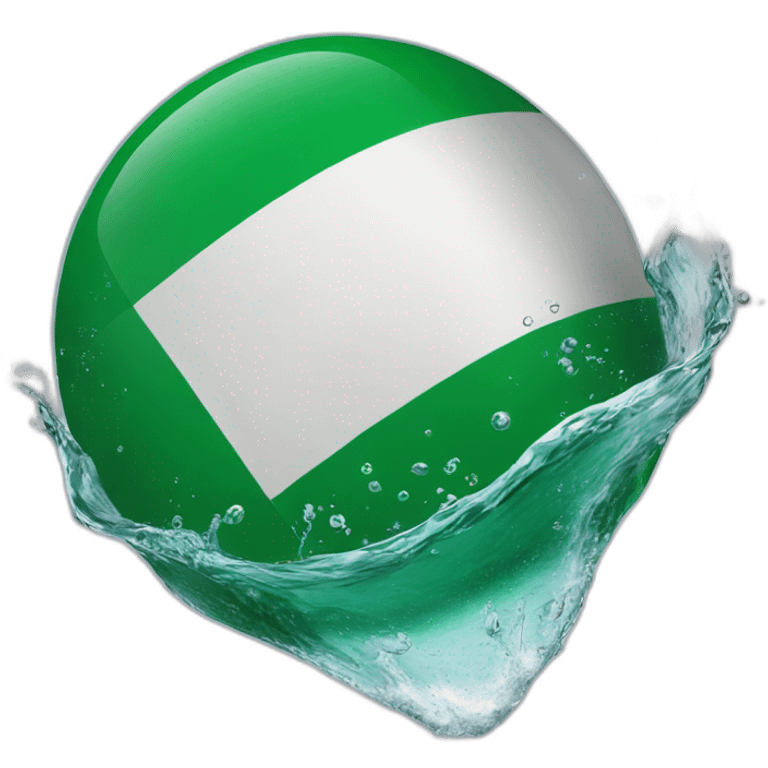 Nigerian flag in water emoji