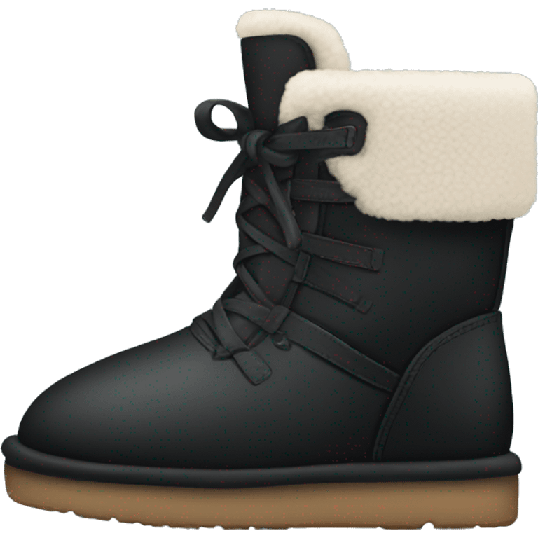 Black uggs emoji