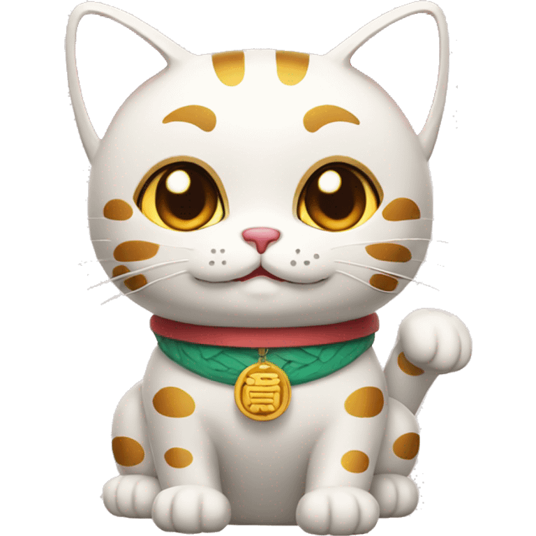 Japanese lucky cat emoji