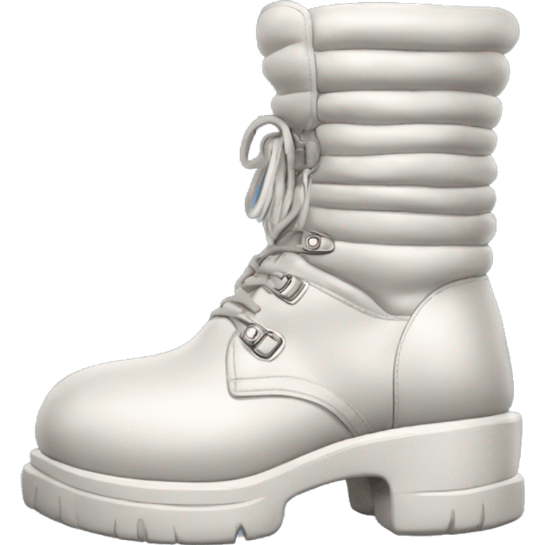 Puffy extremely oversized chunky padded futuristic boots emoji