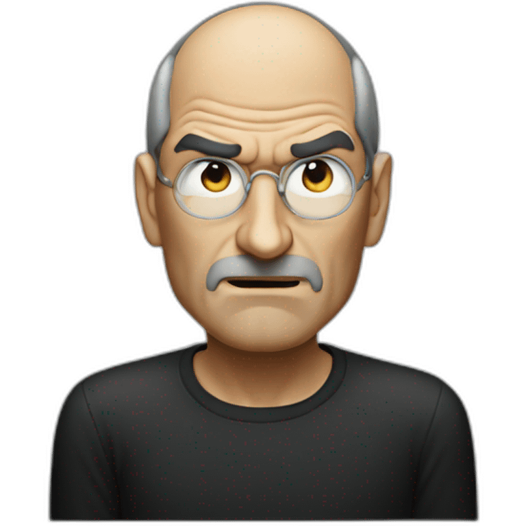 steve jobs angry emoji