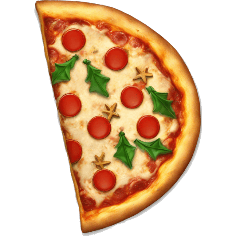 christmas pizza emoji