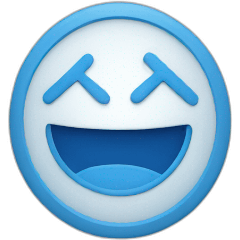 blue AT symbol emoji