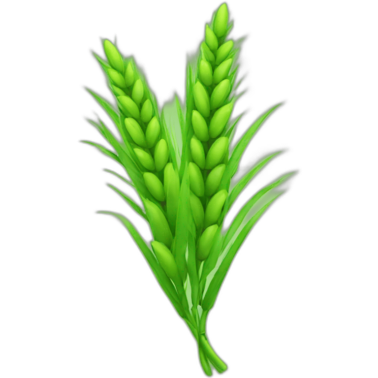 green wheat emoji