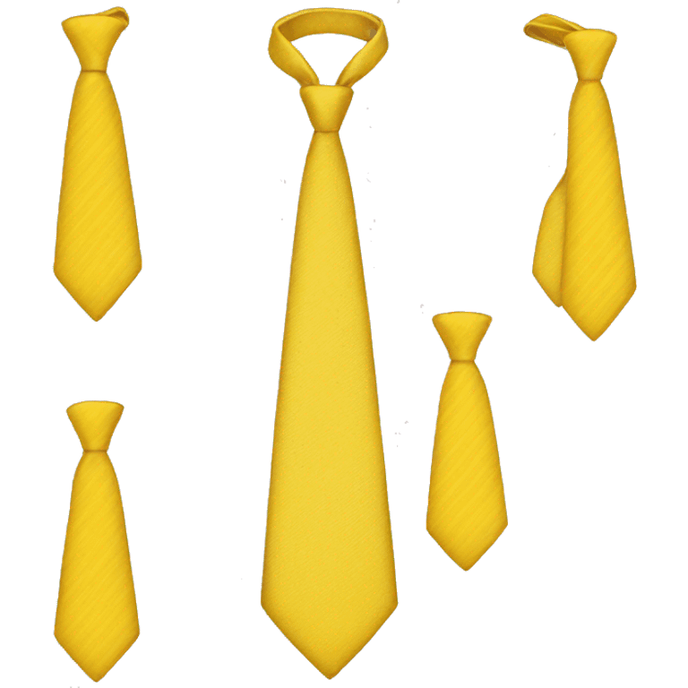 Yellow tie emoji