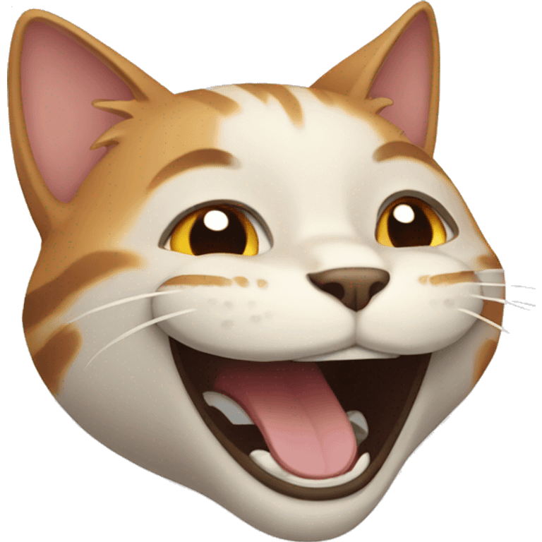 Cat laugh emoji