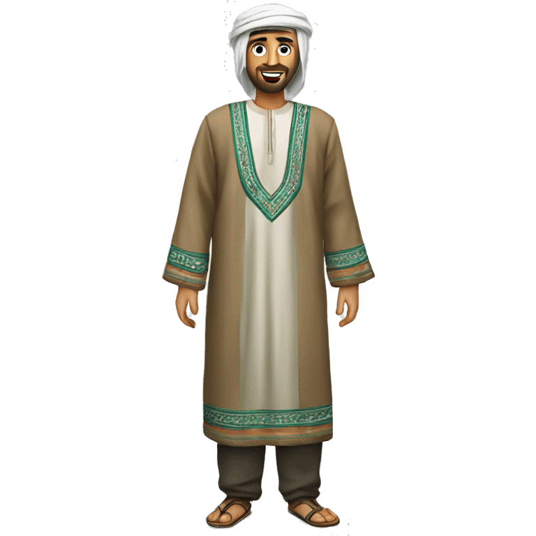 Palestinian traditional clothing (thobe, kuftan) emoji