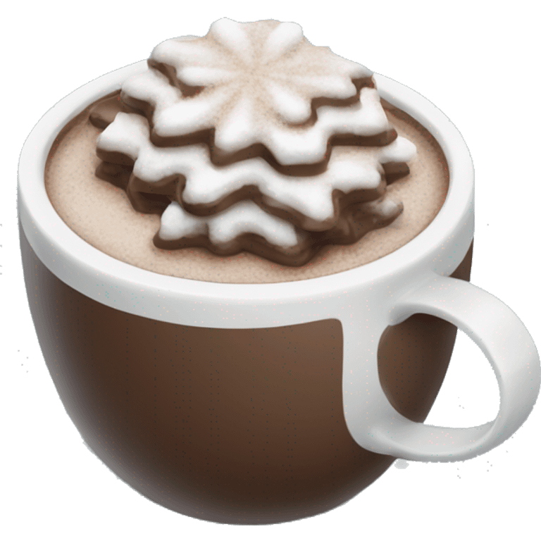 Hot chocolate snow days  emoji