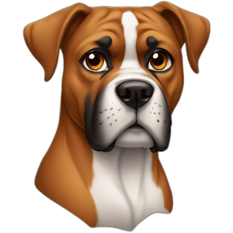 Dog boxer emoji