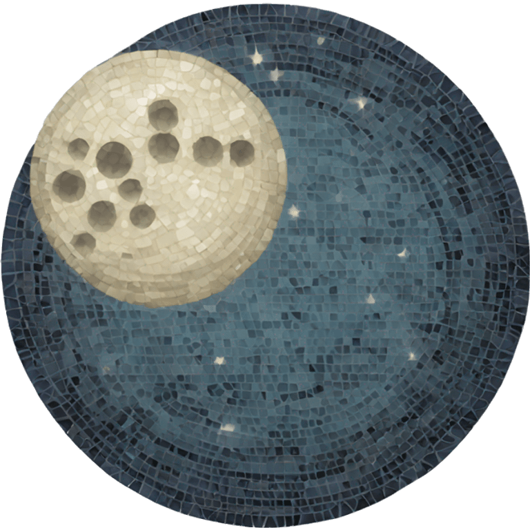 Mosaic moon emoji