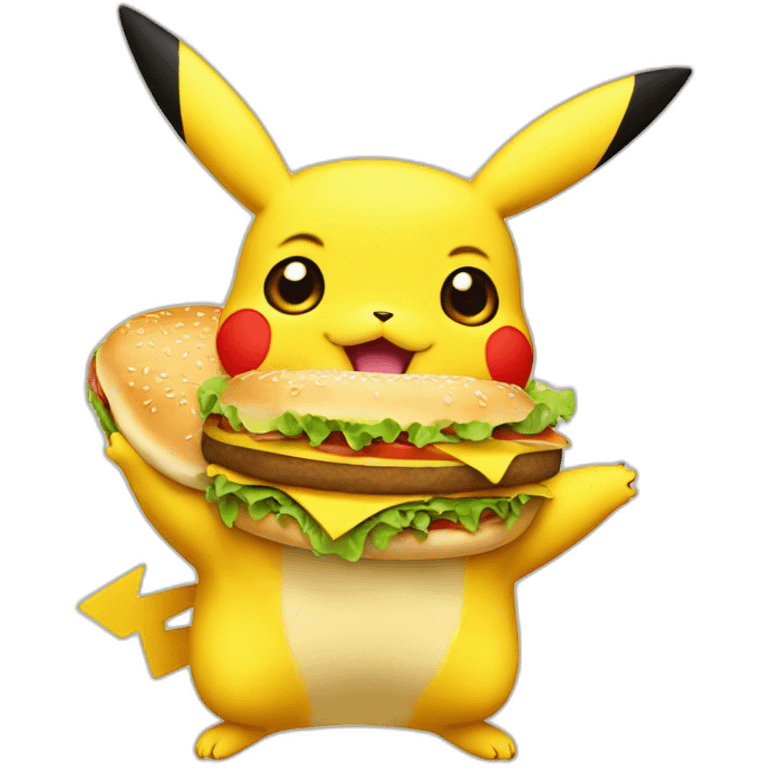 pikachu-eating-hamburger emoji