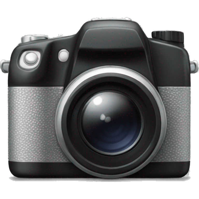 Black and silver digital camera emoji