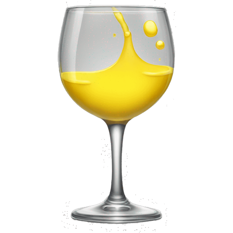 Glass of mysterious yellow liquid emoji