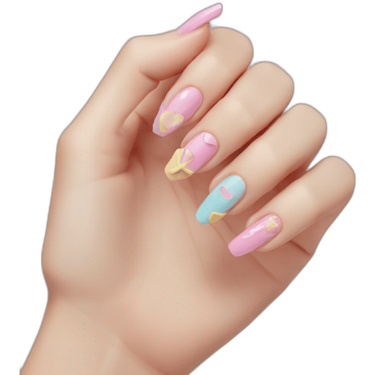 Bow nails emoji