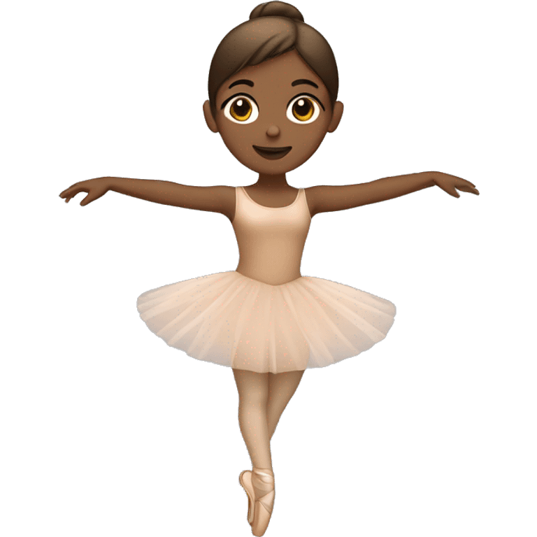 Brown ballerina emoji