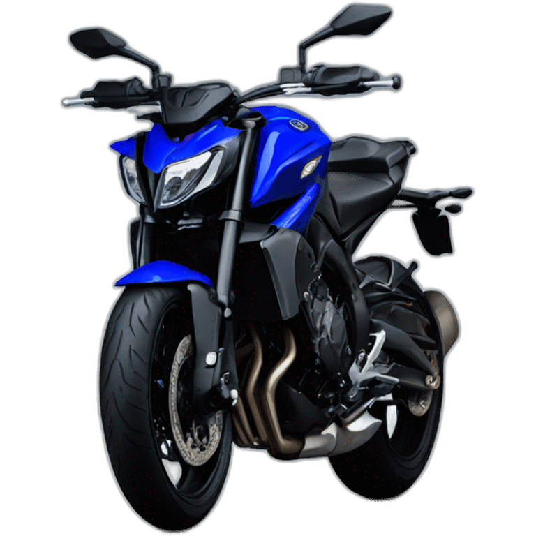 moto yamaha MT07 bleu emoji