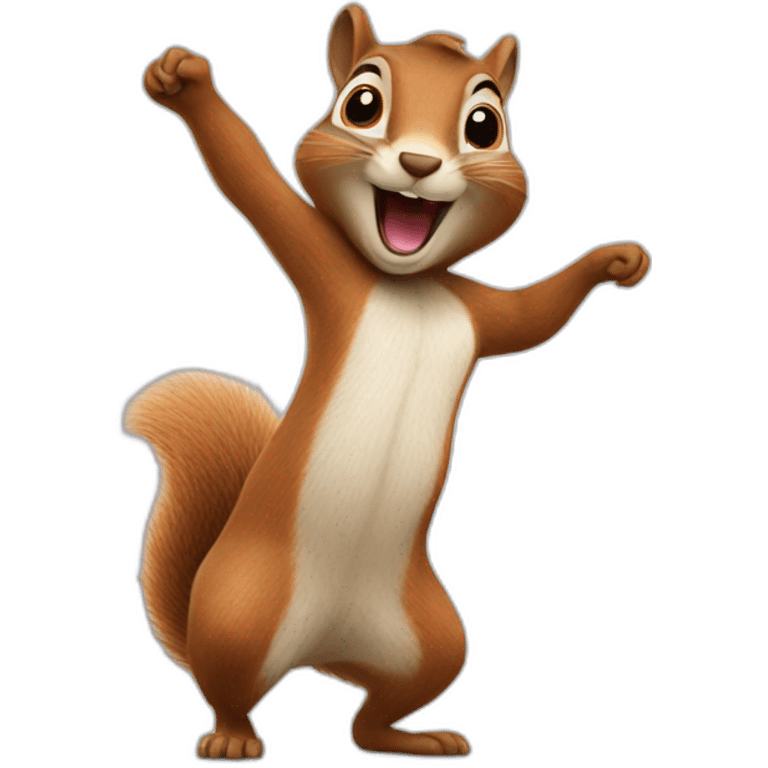 Squirrel dancing emoji