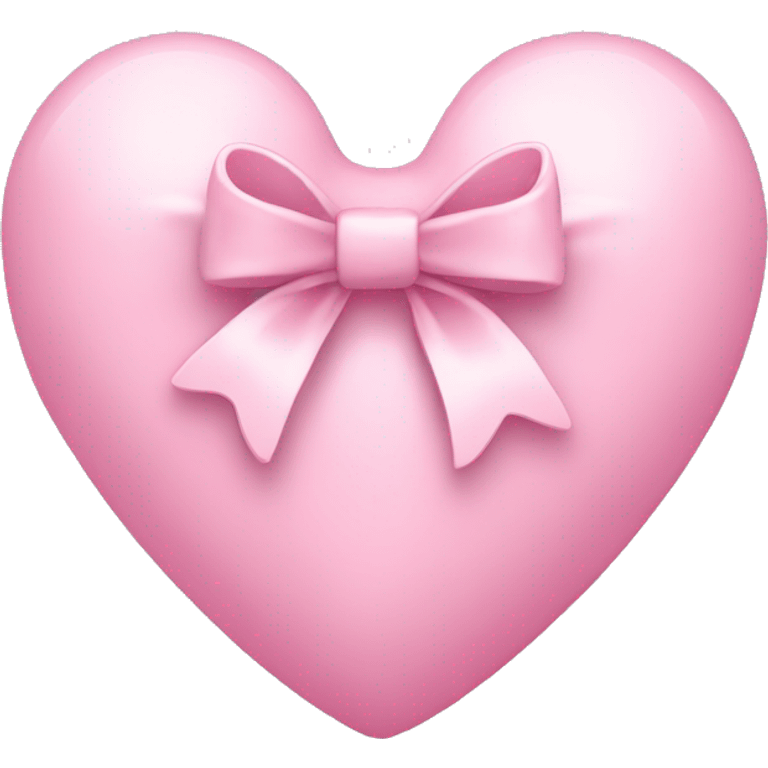 Light pink heart with bow emoji