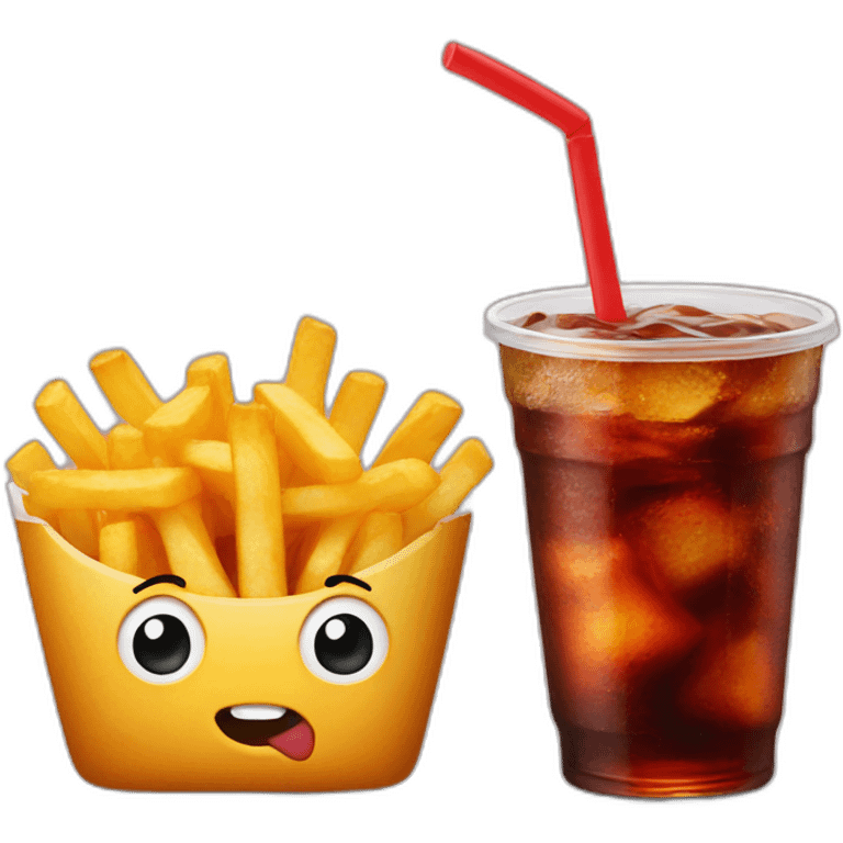 Fries and cola emoji