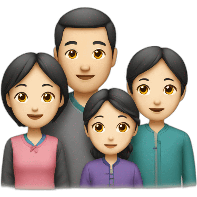 Chinese family emoji